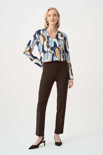 Classic Tailored Straight‑Leg Pants Joseph Ribkoff UK stockist Papena