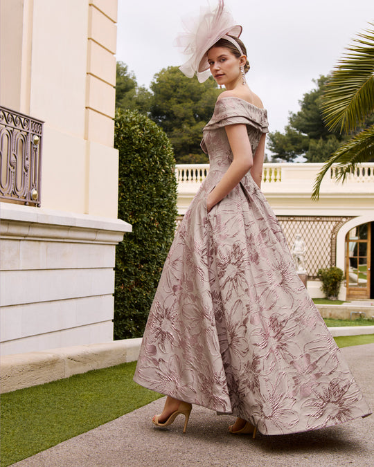Couture Club Dress Brod/Chalk/Rose 1G43