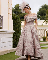 Couture Club Dress Brod/Chalk/Rose 1G43