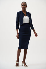 Joseph Ribkoff Jacket 213707 - Navy - 1
