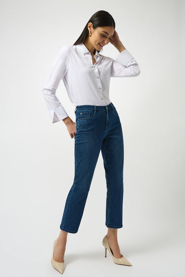 Joseph Ribkoff Jean 252926F25 - Denim-Medium Blue - 1