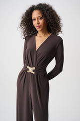 Joseph Ribkoff Jumpsuit 263005 - Mocca - 3