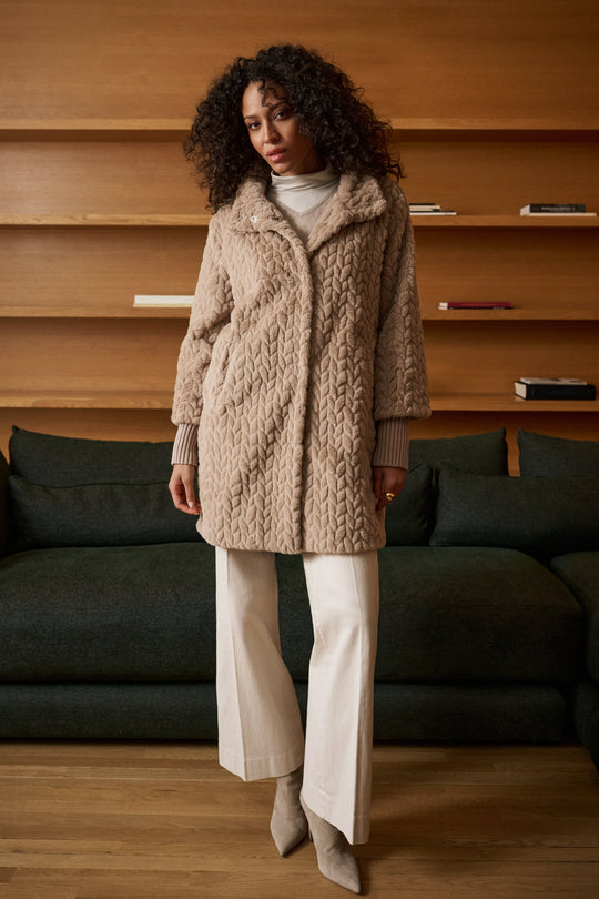 Joseph Ribkoff Coat 263915 - Taupe - 5