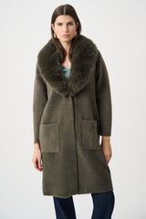 Joseph Ribkoff Coat 263973 - Avocado - 1