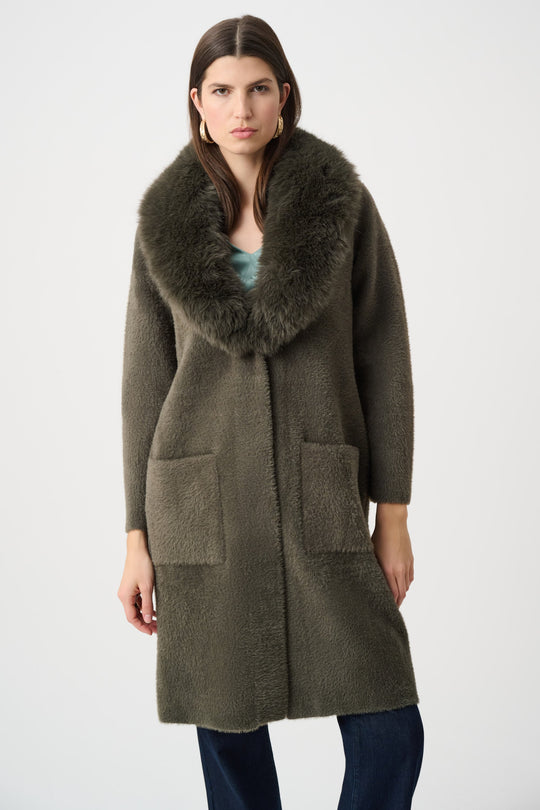 Joseph Ribkoff Coat 263973 - Avocado - 1