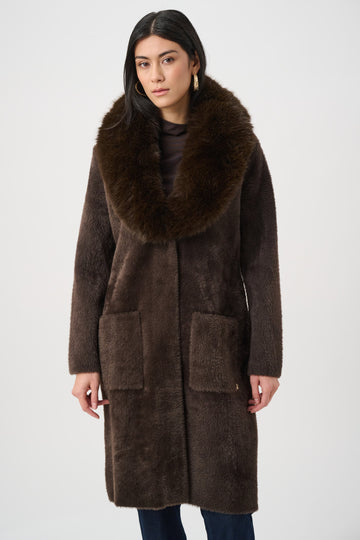 Joseph Ribkoff Coat 263973 - Mocca - 1
