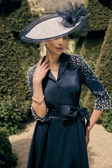 Veni Infantino Dress 992714 - Navy/Ivory - 2