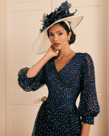 Veni Infantino Dress 992822 - Navy/Ivory - 2
