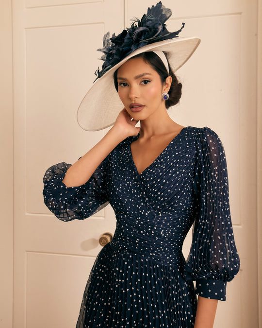 Veni Infantino Dress 992822 - Navy/Ivory - 2