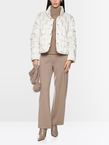 Marc Cain Quilted jacket with synthetic down Off White View 1 - Papena UK