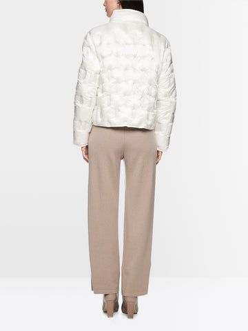 Marc Cain Quilted jacket with synthetic down Off White View 2 - Papena UK