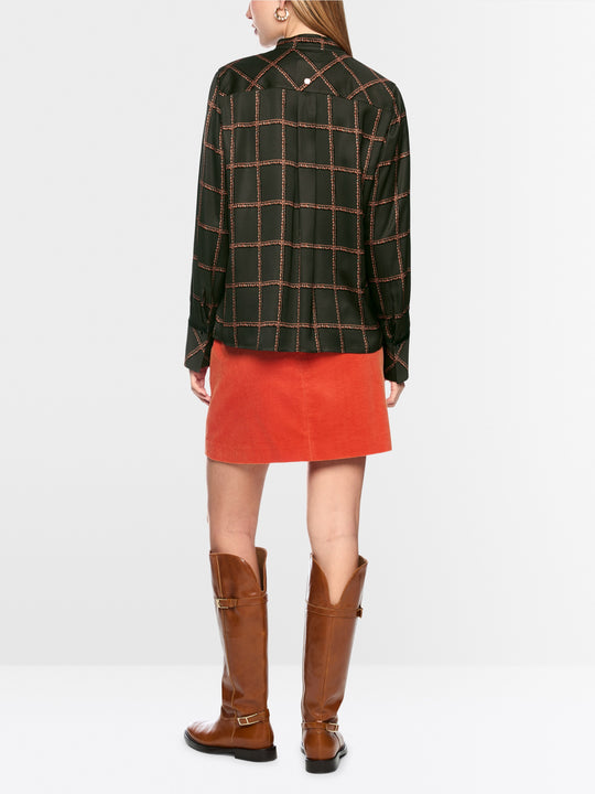 Marc Cain Blouse BC 51.24.W28 - Forest Night (599) - 2
