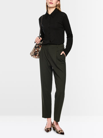Blouse with glitter buttoning Black New