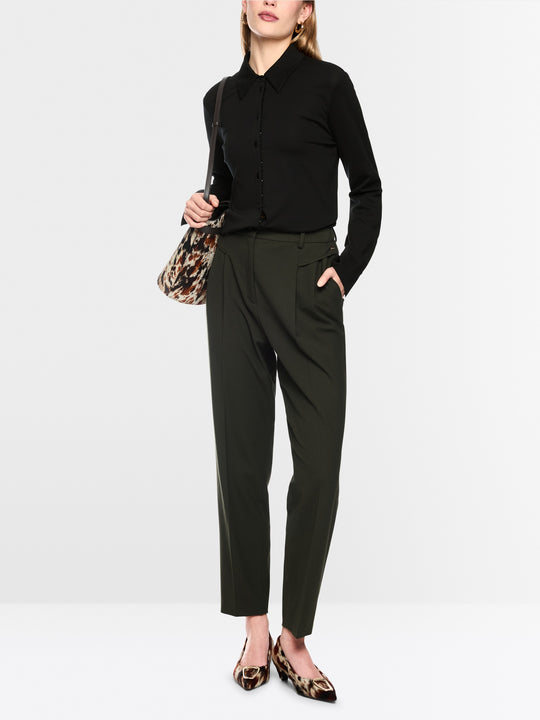 Blouse with glitter buttoning Black New