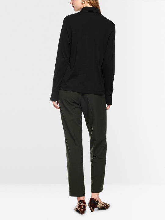 Blouse with glitter buttoning Black New