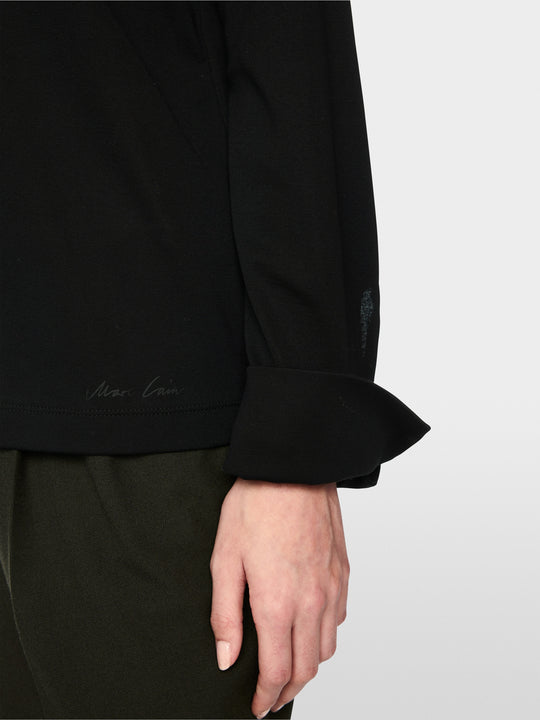 Blouse with glitter buttoning Black New