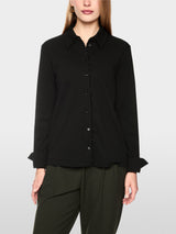 Blouse with glitter buttoning Black New