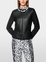 Marc Cain Jacket with contemporary quilted look Black View 4 - Papena UK