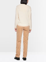 Marc Cain Wool and cashmere jumper Off White View 2 - Papena UK
