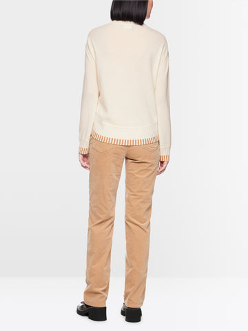 Marc Cain Wool and cashmere jumper Off White View 2 - Papena UK
