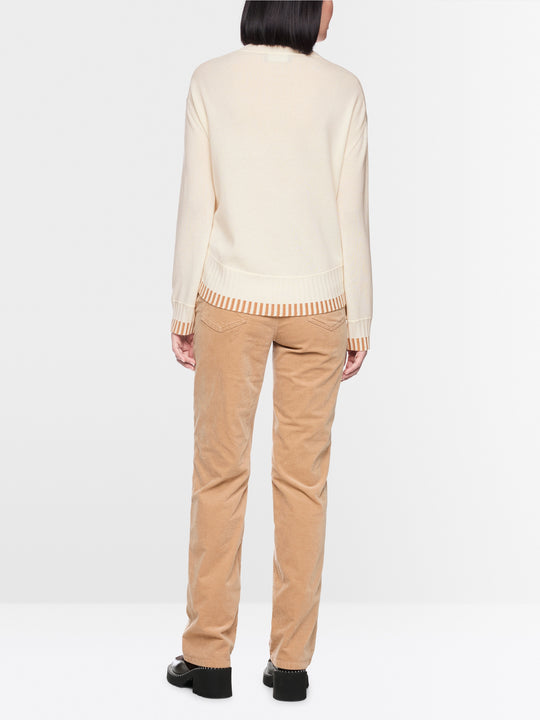 Marc Cain Wool and cashmere jumper Off White View 2 - Papena UK