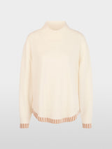 Marc Cain Wool and cashmere jumper Off White View 6 - Papena UK