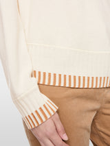 Marc Cain Wool and cashmere jumper Off White View 4 - Papena UK