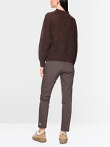 Marc Cain ‘Knitted in Germany’ leo print jumper Tawny Birch View 4 - Papena UK