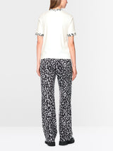 T-shirt with leopard-print sleeves Off White (110)