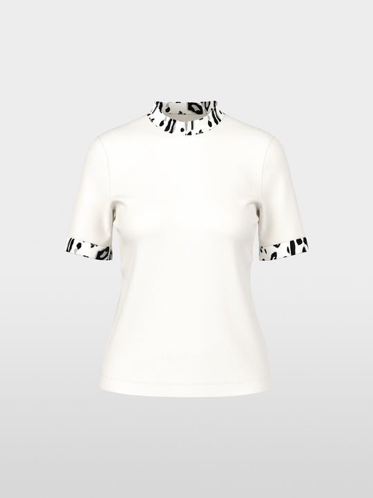 T-shirt with leopard-print sleeves Off White (110)