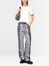 T-shirt with leopard-print sleeves Off White (110)