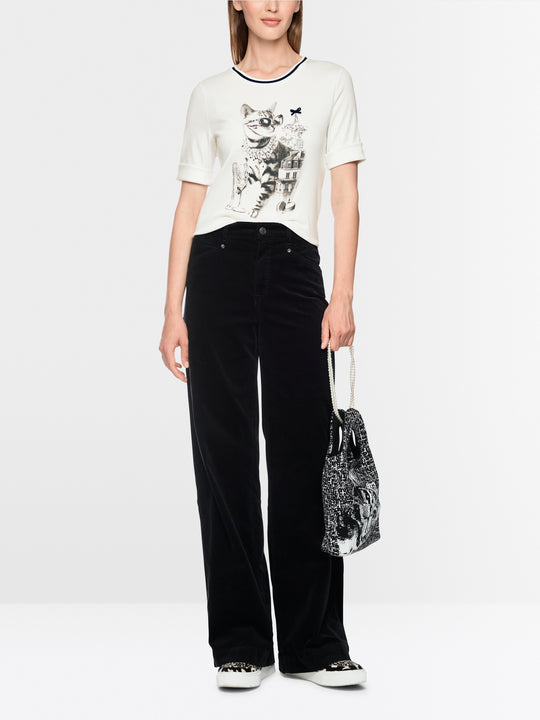 Printed T-shirt Off White (110)