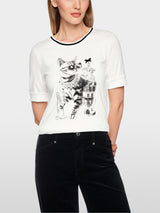 Printed T-shirt Off White (110)