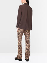 Marc Cain Classic blouse Seal Brown View 2 - Papena UK