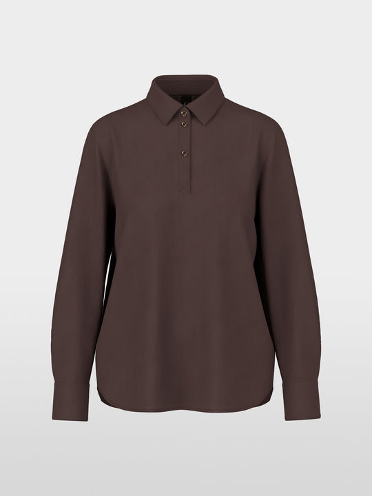 Marc Cain Classic blouse Seal Brown View 5 - Papena UK