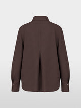 Marc Cain Classic blouse Seal Brown View 6 - Papena UK