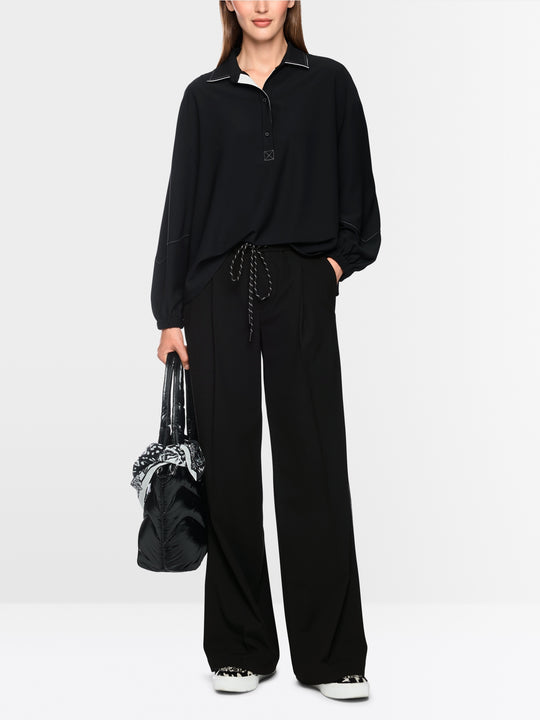 Marc Cain WEDI wide pull-on trousers for Women | BS 81.48.W33