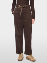 Marc Cain WOKHA wide fit trousers Seal Brown View 5 - Papena UK