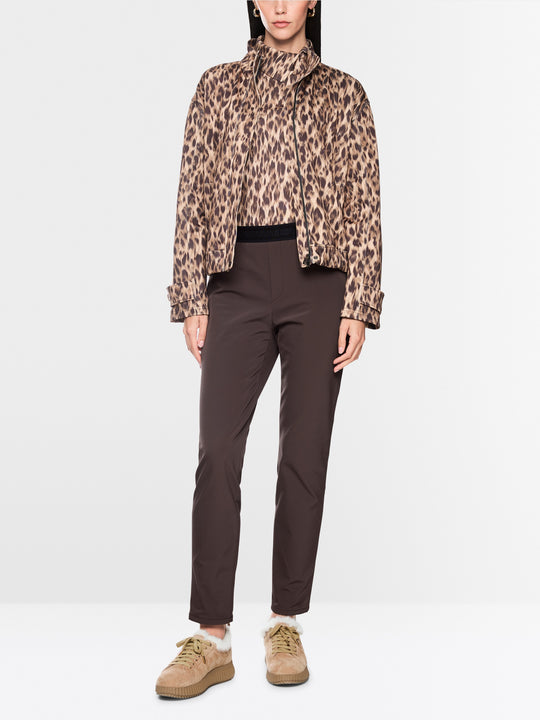 Marc Cain SIENA fabric trousers Seal Brown View 1 - Papena UK