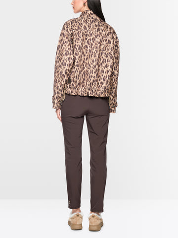 Marc Cain SIENA fabric trousers Seal Brown View 2 - Papena UK
