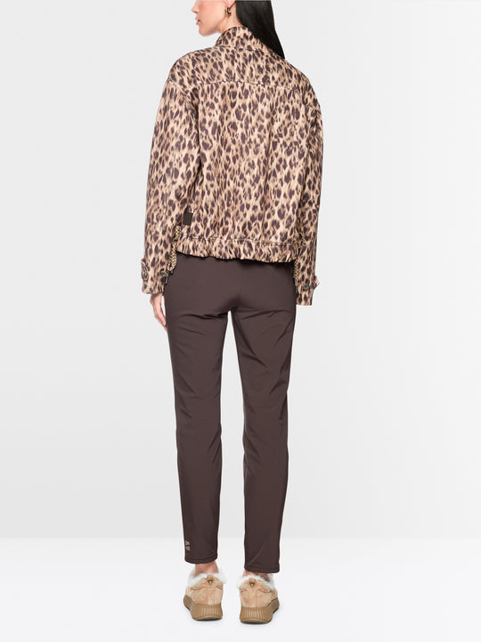 Marc Cain SIENA fabric trousers Seal Brown View 2 - Papena UK