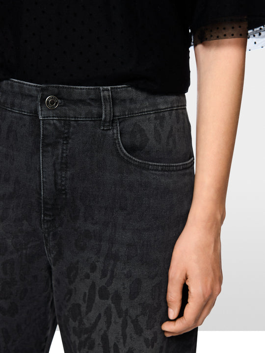Marc Cain RUMA jeans with leopard print for Women | BS 82.27.D10