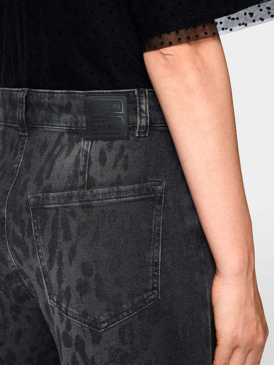 Marc Cain RUMA jeans with leopard print for Women | BS 82.27.D10