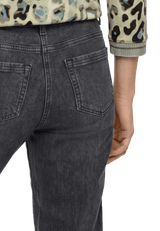 mit Leoprint Barrel Jeans Dark Grey D2