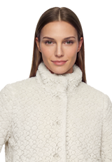 Plüschjacke  mit Knöpfen Pastel Sand D1