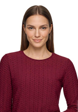 Betty Barclay Basic T-shirt Maroon View 1 - Papena UK