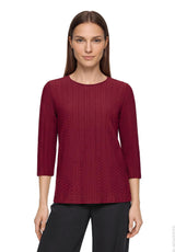Betty Barclay Basic T-shirt Maroon View 6 - Papena UK
