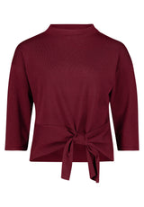 Betty Barclay Knit jumper Maroon View 3 - Papena UK