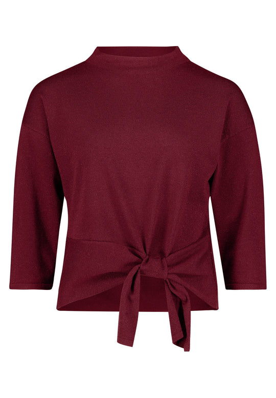 Betty Barclay Knit jumper Maroon View 3 - Papena UK