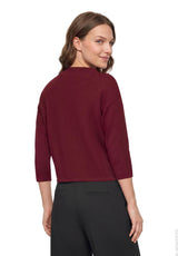 Betty Barclay Knit jumper Maroon View 5 - Papena UK
